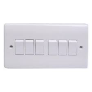 SN 309-6 GANG 1 WAY-10-2500 w-BS EN 60669-1-86 X 146 MM-50 / CARTON