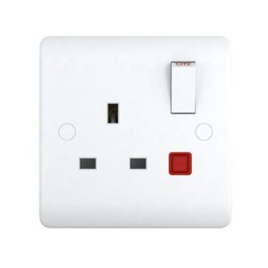 13A 1 Gang Switch socket, Single Pole with Neon in UAE