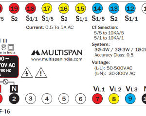 VAF meter terminal wiring