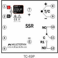 Temperature controller Wiring Diagram