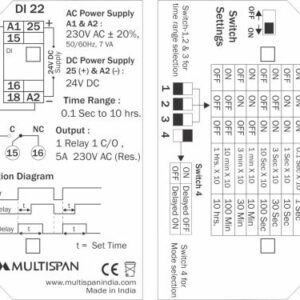 Time Delay Relay in UAE Wiring Diagram and settings