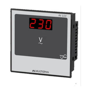 Dubai, UAE, AC Voltmeter 1 Phase AV-11V-B1-00, LED 3 Digit, 230V AC | Multispan