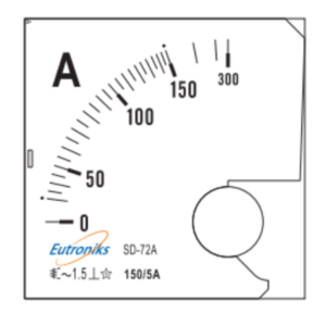 Dubai, UAE, Analog Ammeter AC 150/5A IP40 Class 1.5 | Eutroniks
