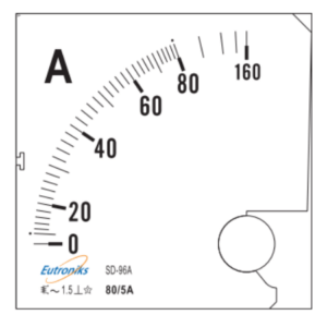Dubai, UAE, Analog Ammeter AC 80/5A IP40 Class 1.5 | Eutroniks